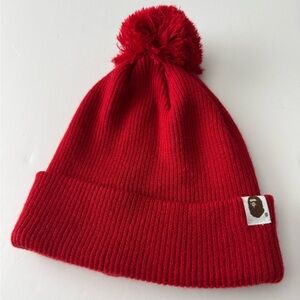 BAPE (A Bathing Ape) pom-pom beanie
